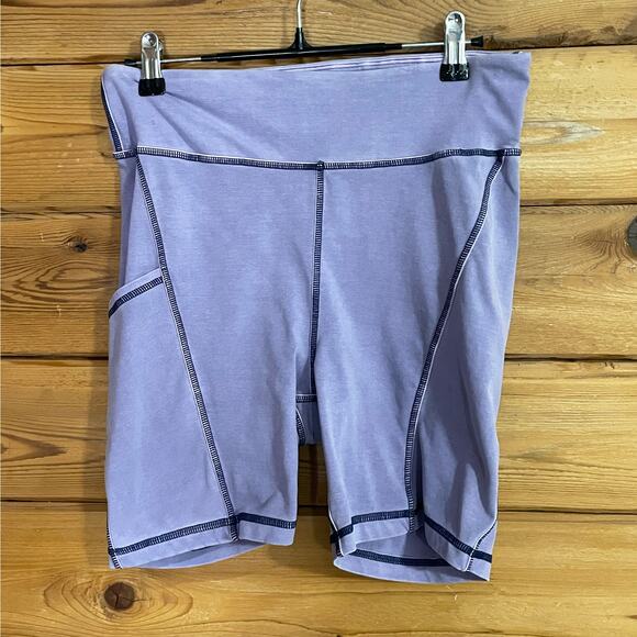 Free People Movement Purple Athletic Bike Shorts Medium - Picture 1 of 6